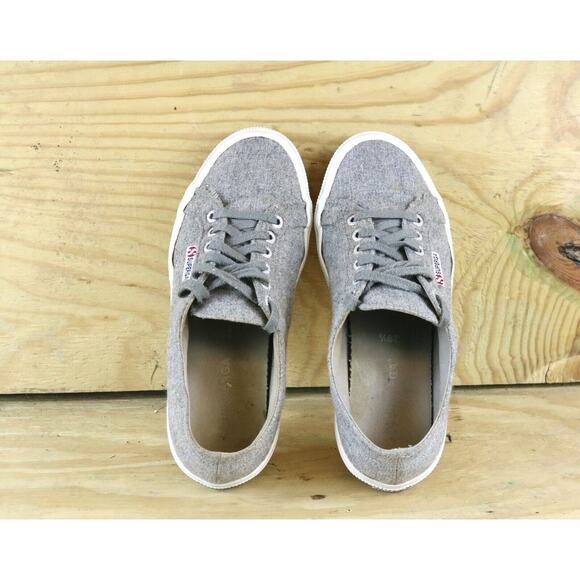 Superga Sneakers Gray Womens 8.5 Wool Blend Classic Low Top - Picture 4 of 9